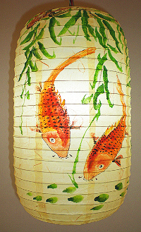 鯉魚彩繪燈籠